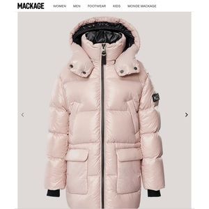 Mackage kennie down coat pink